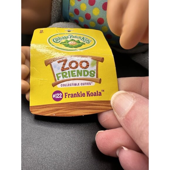 Cabbage Patch Kids Plush Cuties Zoo Friends Frankie Koala Bear Doll 9" 2019 Tags - Picture 9 of 10